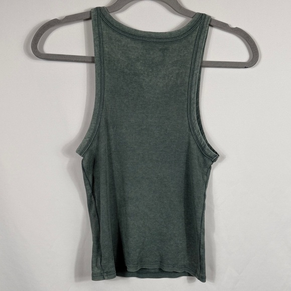 American Eagle Outfitters Dark Green Cropped Tank Top. Womens Size M - Picture 4 of 4